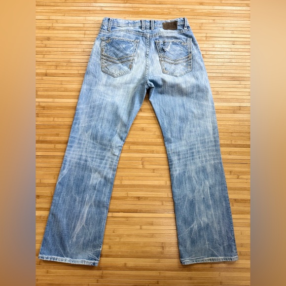 BKE Tyler Wide Leg Regular Fit Denim Jeans, (Distressed) Men's Size 32R - Picture 8 of 16